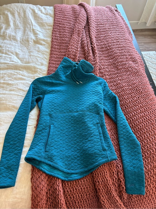 Marmot Sweaters - Marmot Teal Quilted Cowl Neck Pullover